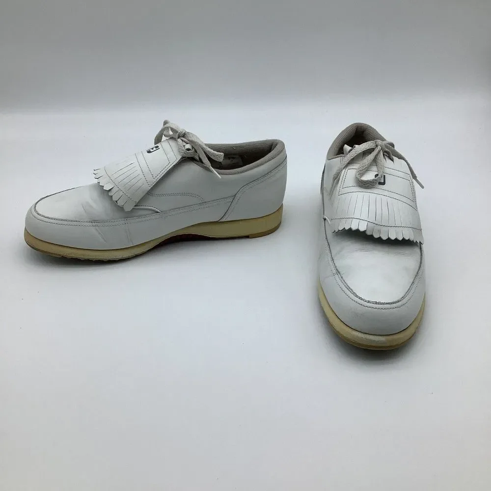 FootJoy FJ Womens Kiltie Golf Shoes 53884 White Size‎ 9